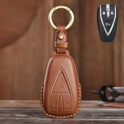 Genuine Leather Car Key Fob Case Cover For Changan CS35 PLUS CS55 PLUS CS75 PLUS