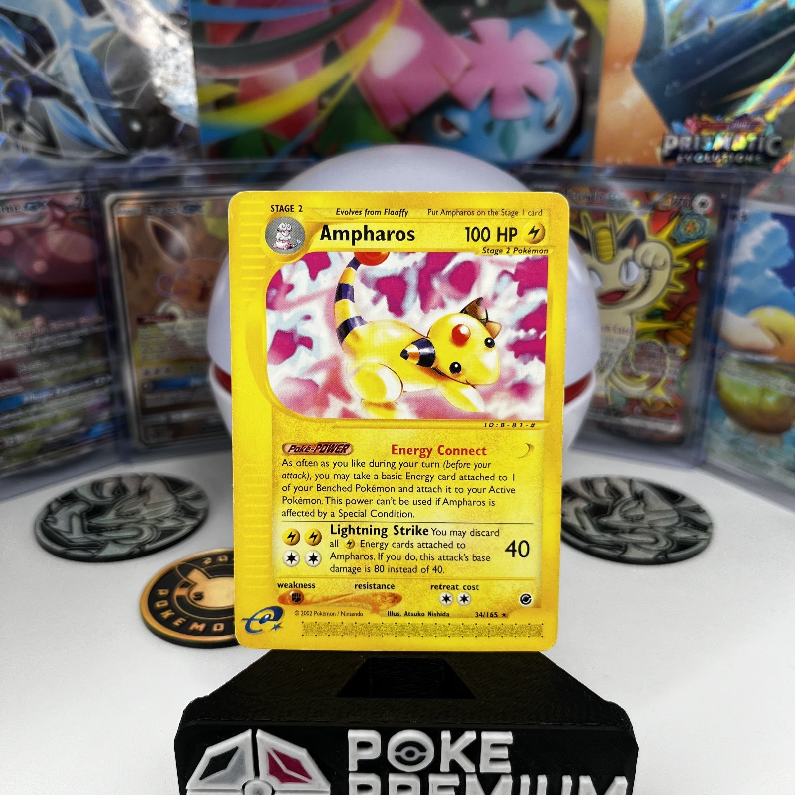 Ampharos 034/165 Expedition Base Set Regular (MP)