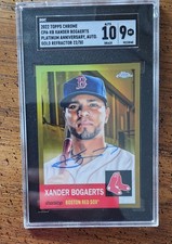 Xander Bogaerts 2022 Topps Chrome Platinum GOLD 22/50 Refractor Auto SGC 10/9