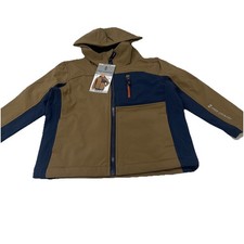 Free Country Boys' School Days Super Softshell  Jacket Bark XS