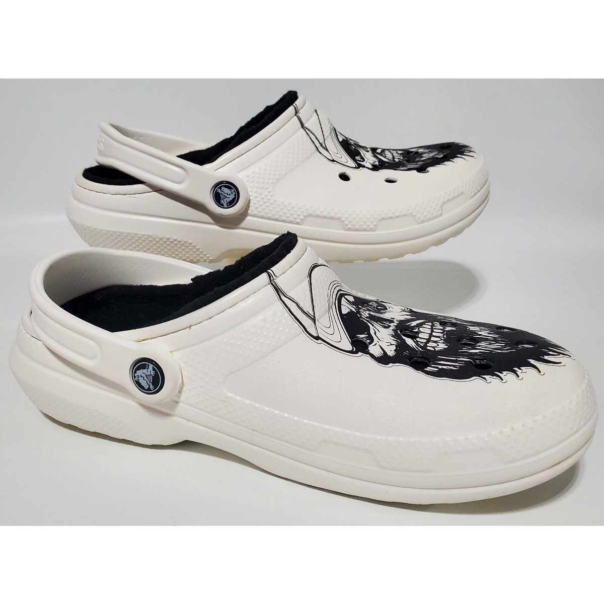 Luke Combs Special Edition Skull CROCS Lined Size Men 8 Women 10 White Luke Combs Special Edition Skull CROCS Lined Size Men 8  main image 4