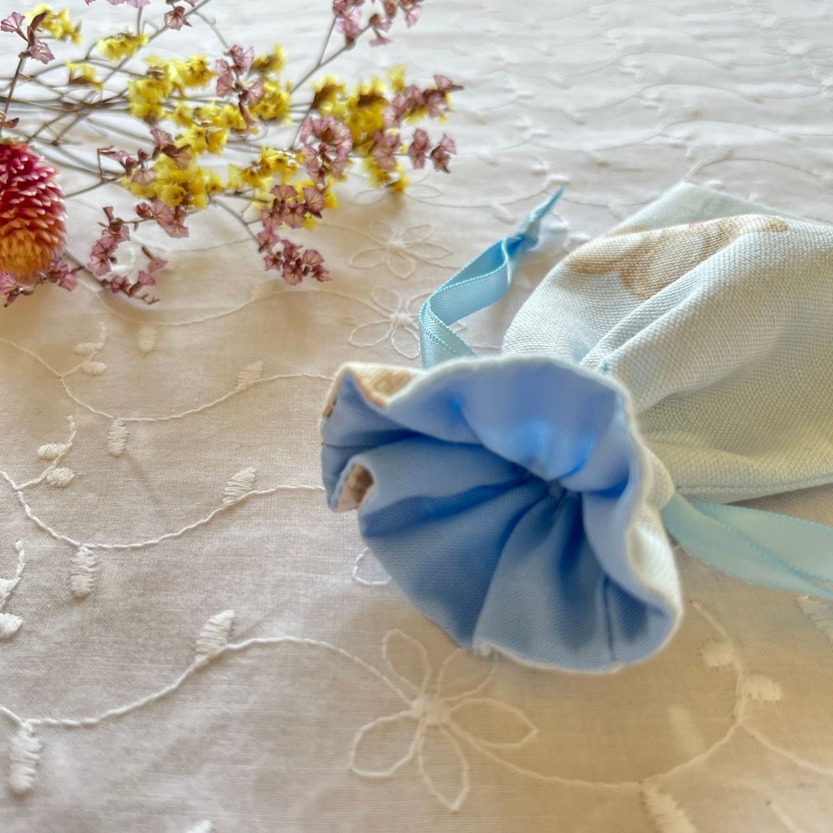 [] Teddy bear pattern mini drawstring bag - image 2