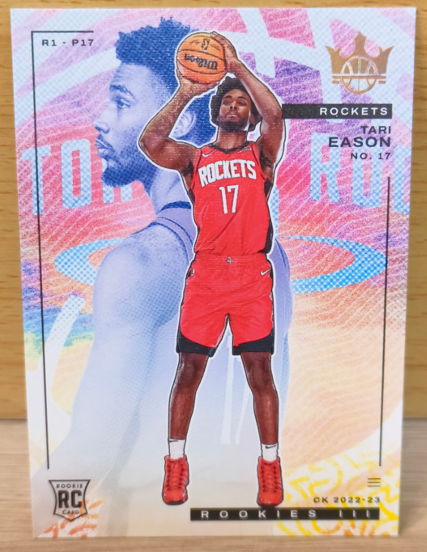 Tari Eason 2022-23 Panini Court Kings Rookies III RC Houston Rockets #158