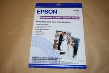 Epson Premium Glossy Photo Paper Letter 8.5x11 20 sheets 68 LB SQ41286