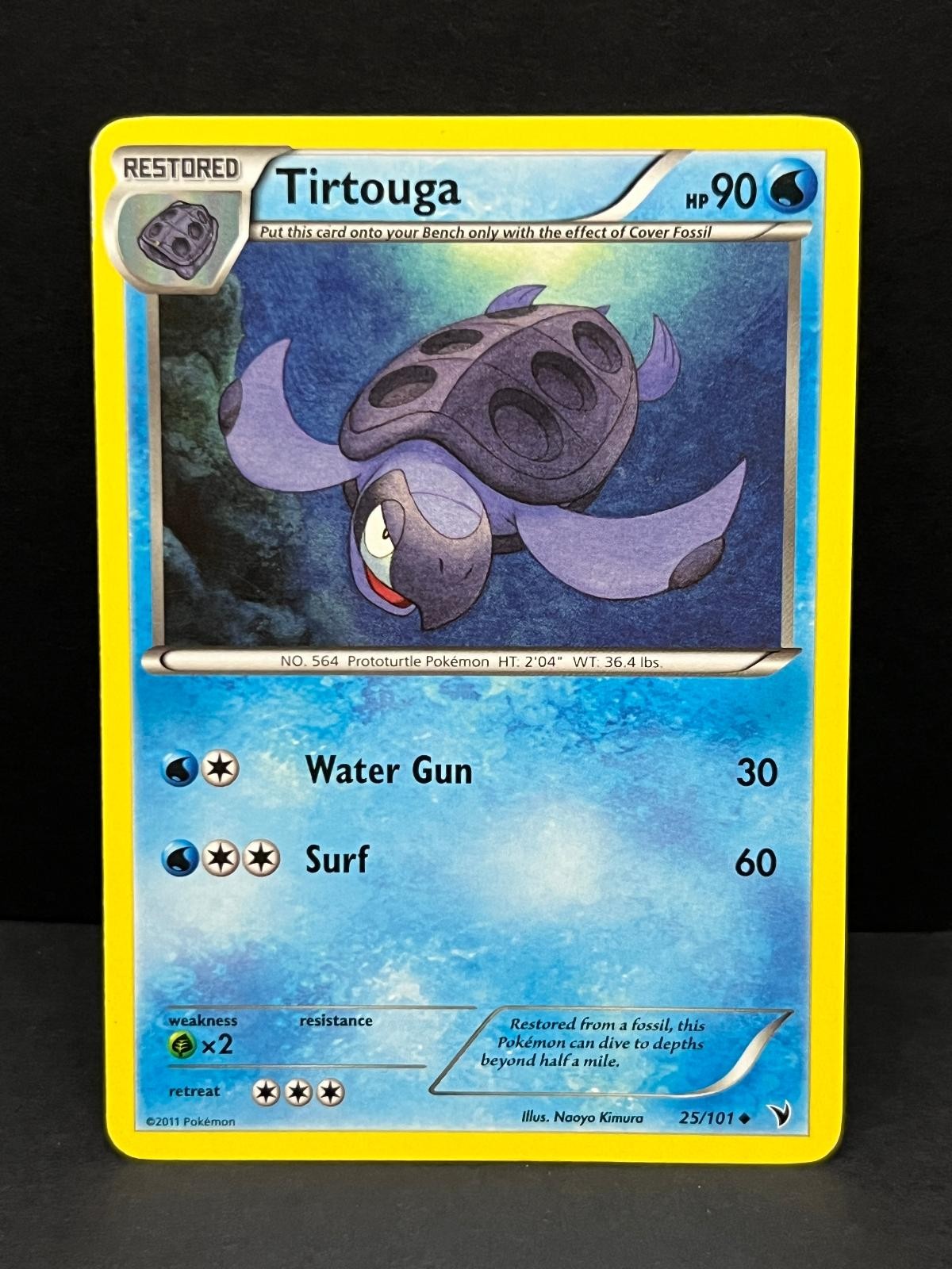 Tirtouga 25/101 Uncommon Noble Victories Pokemon Lightly Played