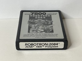 Robotron: 2084 (Atari 7800, 1986) Cartridge & Manual Cleaned Tested