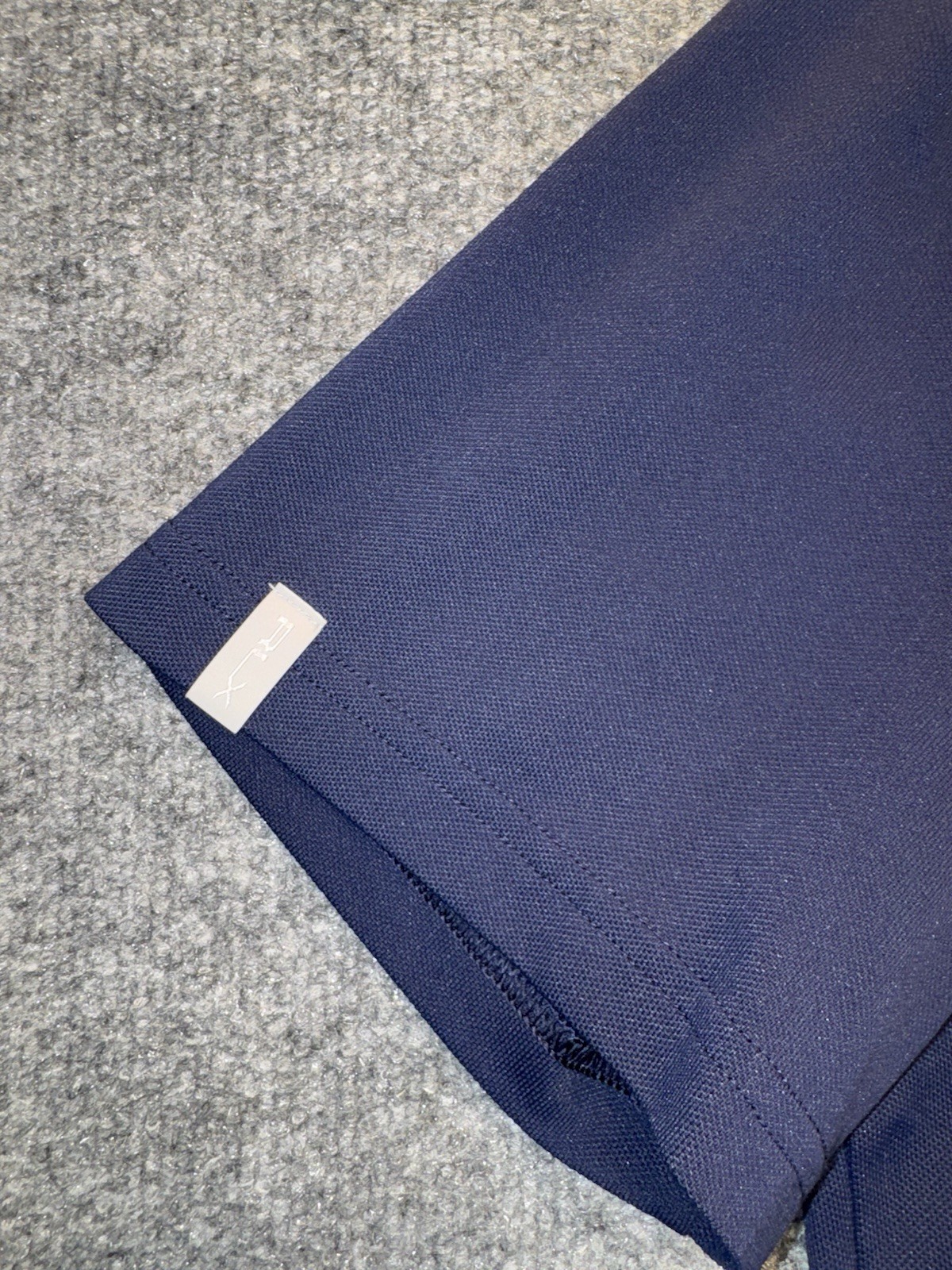 RLX Ralph Lauren Men’s Large Navy Performance Polo Shirt Pocket thumbnail 3