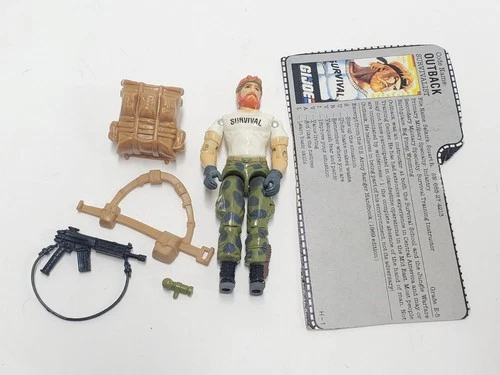 1987 OUTBACK V1 100% Complete File Card Flashlight GI Joe Vintage ARAH Original