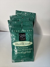 One With Nature Eucalyptus Bath Salt 2.5 oz Pack of 5 