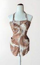 RARE Vintage Women's Romper Swimsuit by Alfred Shaheen Honolulu Seahorses Sz S
