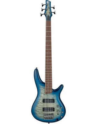 Ibanez SR405EQM SCB 5-String Quilt Top Electric Bass Stained Cosmic Blue Starbur