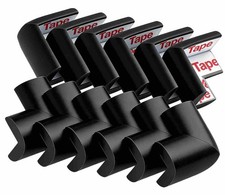12 Pack Soft Corner Protectors Baby Proofing Furniture Safety Bumpers Black