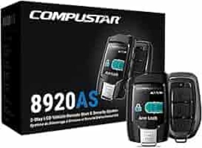 Compustar CS8920-AS 2-Way LCD Q9 remotes Alarm and Remote Start kit w. CM-900AS