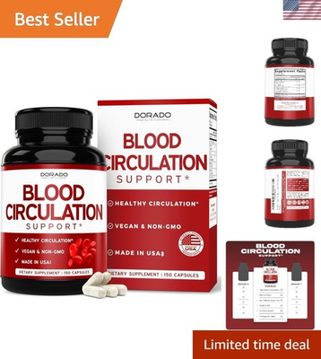 #ad Ginger Enriched Blood Flow Supplements 150 Capsules for Leg Support $43.99