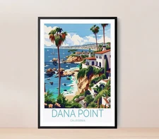 Dana Point California Travel poster Choose your Size