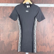 Adidas Originals Classic 3 Stripes Tapr Dress Black White Womens Medium EC0752