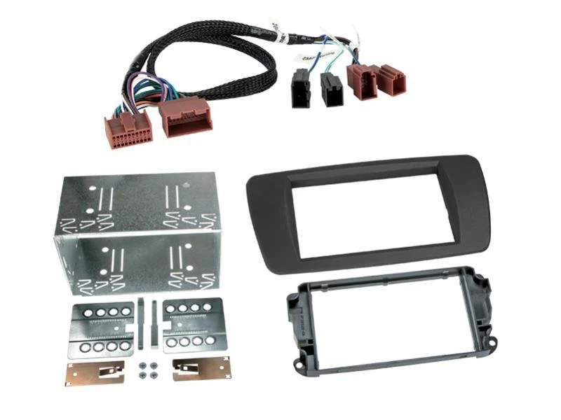 Kit Support autoradio compatible avec Seat Ibiza 6J Gris Tuam 2Din - Photo 1/1