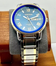 Armitron All Sport 20/4935TC Men's Watch Quartz WR50m Blue Dial 41mm New Battery