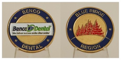 Benco Dental Blue Ridge Region Collectible Challenge Coin  4#H