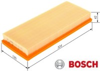 Bosch 1457433520 Luftfilter Luftfiltereinsatz FüR Fiat FüR Lancia