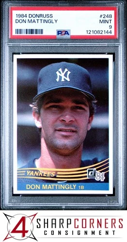 1984 DONRUSS #248 DON MATTINGLY RC YANKEES PSA 9