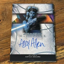 Amy Allen Aayla Secura 2024 Topps Star Wars Masterwork AUTO Card #A-AM C