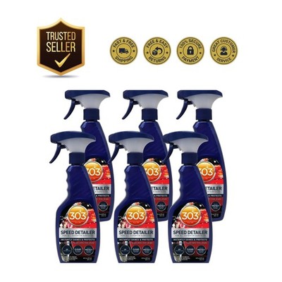 303 Speed Detailer 16 oz - 6 Bottles for Easy Automotive Cleaning & Protection
