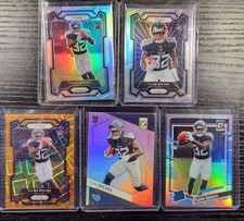 Tyjae Spears 5 Card Rookie Parallel Lot. Silver Variation, Orange Lazer, Optic, 