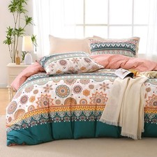 Duvet Cover King Size, King 104"x90" 04 - Boho Flower no Comforter