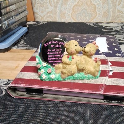 Kathy Wise Cheerful Reflections Anniversary Wishes Teddy Bear 1994