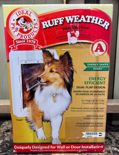 Idea Pet Products Ruff Weather Pet Door Size Small 5" x 9" White RWS NEW