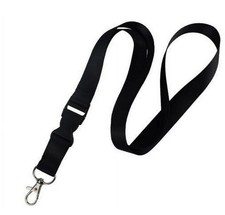 Black Lanyard - 50cm Length with Removable Clip Key Holder Clip Strong Durable
