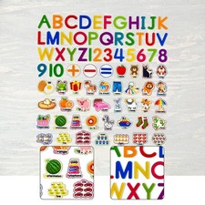 75Pcs Felt Board Story Pieces Set for Boys Girls DIY Crafts Alphabet Numbers