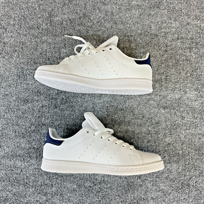 Adidas Stan Smith Core White Navy Shoes H68621 Size 6.5  Men s NEW