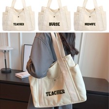 Canvas Tote Bag, Casual Shoulder Expert Floral Art Handbag with Side Pockets
