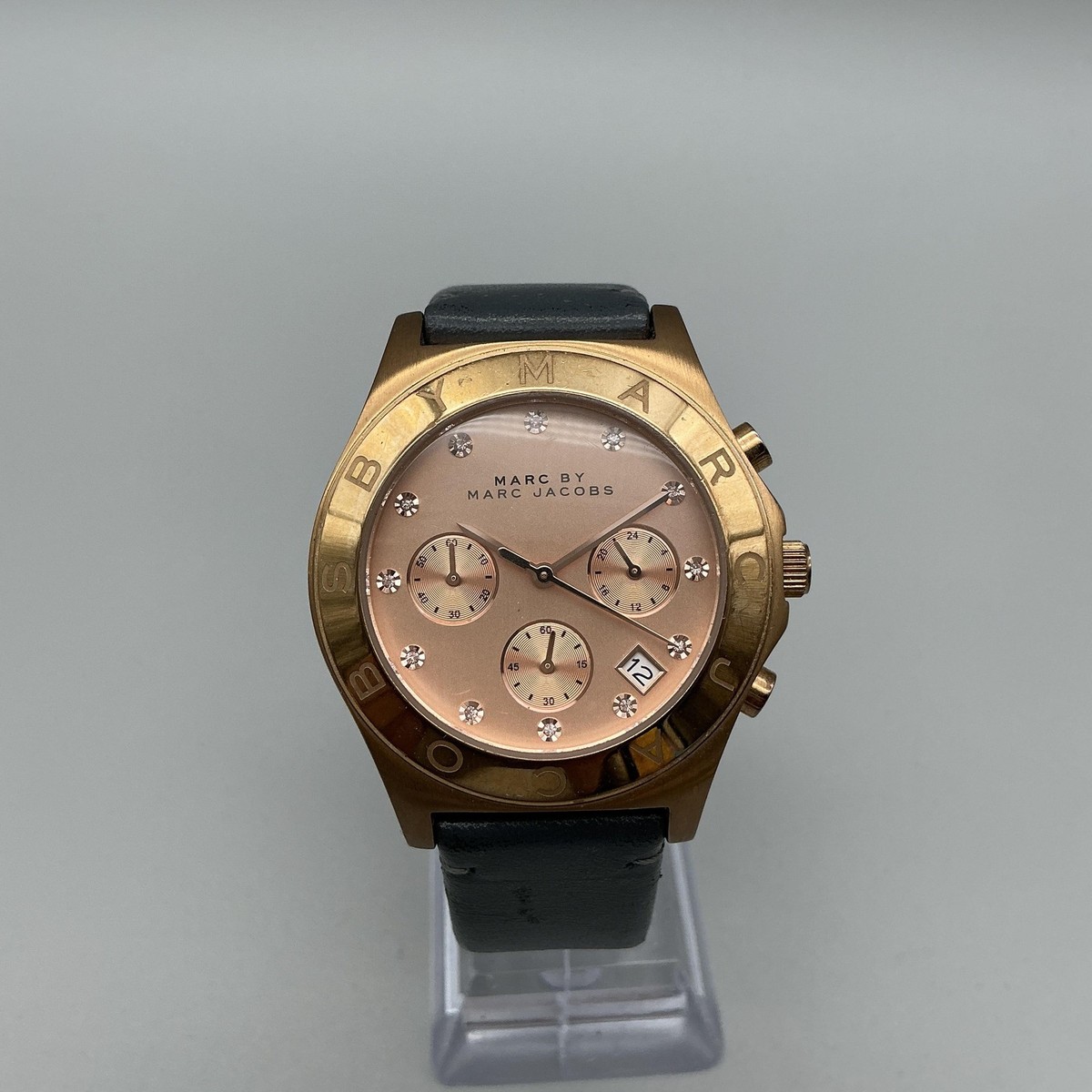 Marc By Marc Jacobs Womens Watch 40mm Rose Gold Tone Chronograph