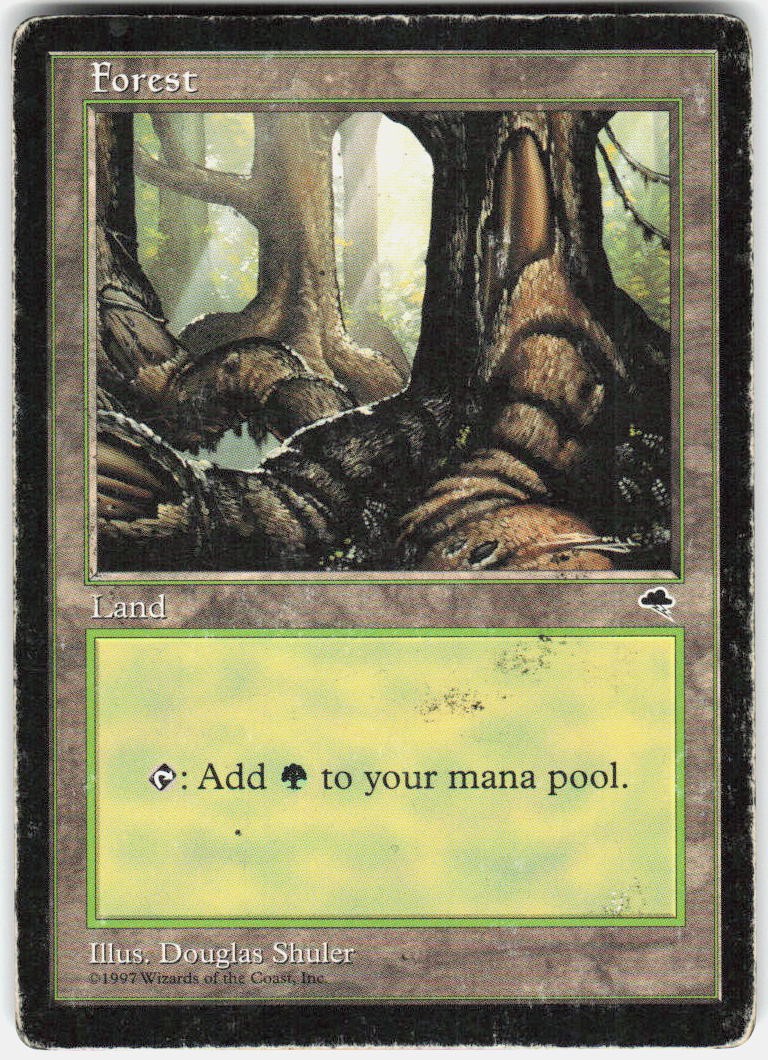 Forest (Pond) 348 Land Tempest Magic: The Gathering Heavily Played