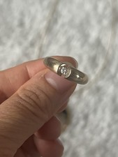 585 gelb gold Ring mit 0.1 ct Diamant ,57,  4...