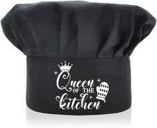 Funny Chef Hat, Queen of the Kitchen, Funny Chef Wear, Adjustable Kitchen
