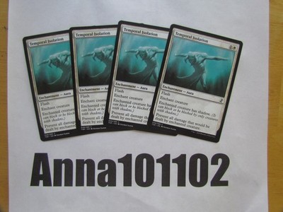 Temporal Isolation Flash Enchantment Enchant x4 4x Time Spiral RM White COM
