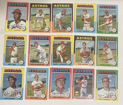 Houston Astros 1970s Topps Baseball Singles PICK YOUR CARD COMBINE + SAVE