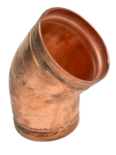 Victaulic Style 611 4" 45-Degree Elbow Grooved End Copper Tubing Fitting