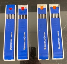 Vtg Staedtler Mars Lumograph #200 H ＆ 2H Drawing Pencil Leads ~ 44 Leads