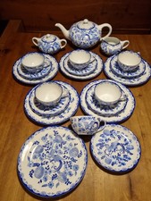 Rosenthal Teeservice Else Blaue Stunde Paradiesvogel 6 P 21 Teile Topzustand rar