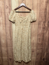 Jessica Simpson Small linen blend dress beige neutral colors