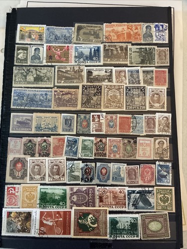 Collection Foreign On Paged Used Mint All Russia Some Earlier Issues N439
