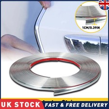 Chrome Trim Molding Strip Car Door Window Bumper Side Trime Protector 25ft 10mm