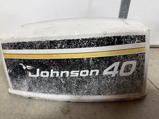 1975 Johnson 40 HP Outboard Motor  Cowling OEM – Electric Start – Used