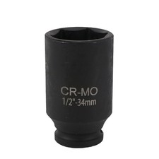 34mm Deep Impact Socket 1/2 Inch Drive 6 Point Hub Nuts Flywheel Tool Car UK