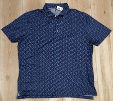 Johnnie-O Mens X-Large Featherweight Performance Polyester Spandex Golf Polo XL